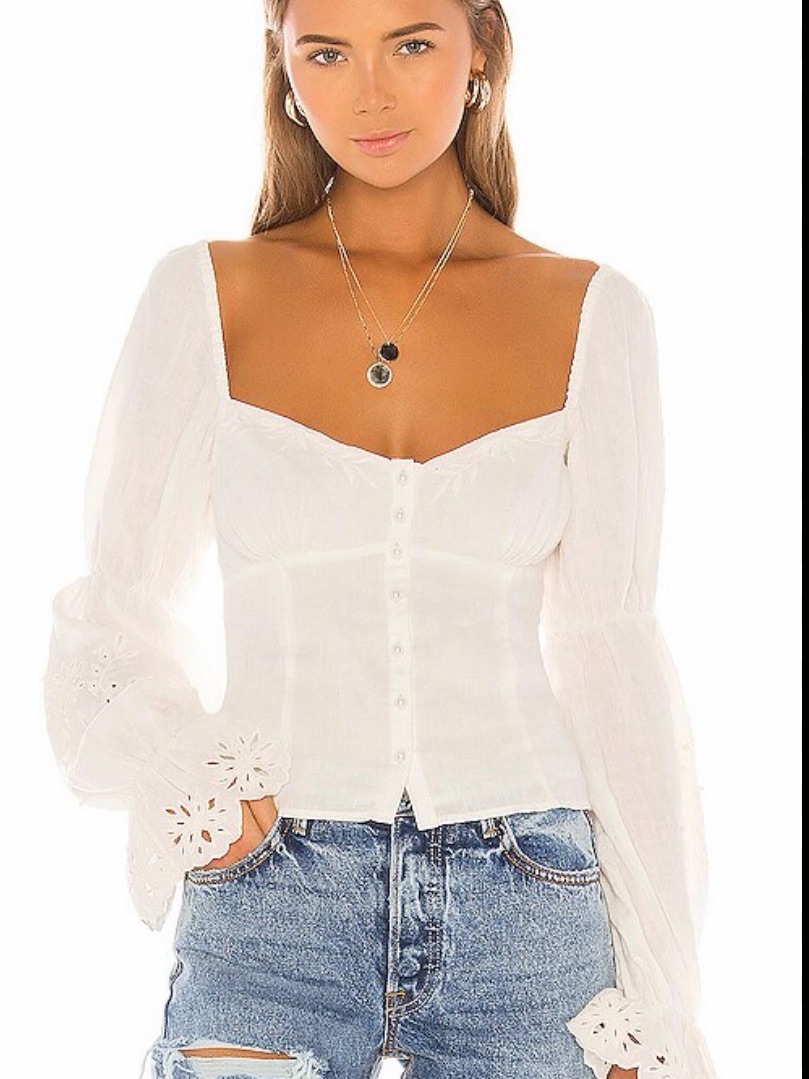 Camila Coelho Mila Top Ivory